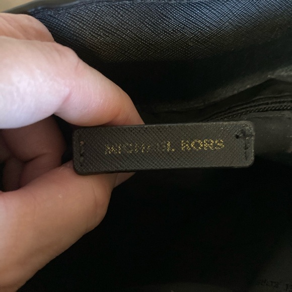 MICHAEL KORS CANVAS TOTE SHOULDERBAG BLACK LARGE PRELOVED - Picture 7 of 12